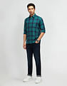 Arrow Sport Slim Fit Tartan Checked Shirt
