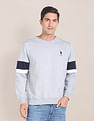 U.S. Polo Assn. Heathered Panelled Sleeve Sweatshirt