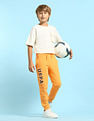 U.S. Polo Assn. Kids Boys Pure Cotton Solid Joggers