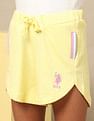 U.S. Polo Assn. Kids Girls Solid Regular Fit Shorts