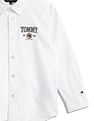 Tommy Hilfiger Kids Boys Logo Regular-Fit Cotton Shirt