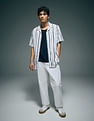 Flying Machine Vertical Striped Original Cuban Shirt
