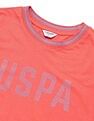 U.S. Polo Assn. Women Regular Fit Brand Printed T-Shirt