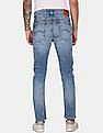 Tommy Hilfiger Men Blue Simon Skinny Fit Plush Lightly Distressed Jeans