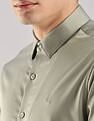 Calvin Klein Jeans Solid Slim Fit Satin Woven Shirt
