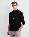 Arrow Sport Solid Manhattan Slim Fit Shirt