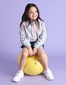 U.S. Polo Assn. Kids Girls Candy Striped Top