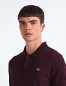Flying Machine Relaxed Solid Cotton Polo Shirt