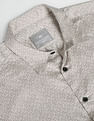 Flying Machine Geometric Print Twill Shirt