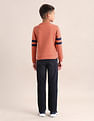 U.S. Polo Assn. Kids Boys Brand Printed Regular Fit Sweatshirt