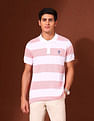 U.S. Polo Assn. Horizontal Striped Working Holiday Polo Shirt