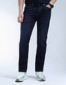 Flying Machine Freddie Slim Straight Fit Light Washed Jeans