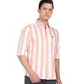 Arrow Sports Vertical Stripe Cotton Shirt