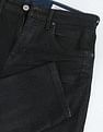 Flying Machine Mid Rise Slash Slim Tapered Jeans