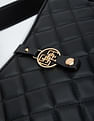 U.S. Polo Assn. Women Quilted Monogram Baguette Bag