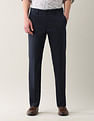 Arrow Newyork Regular Fit Textured Smartflex Trousers