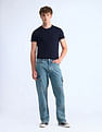 Flying Machine Cobain 90'S Loose Fit Blue Jeans