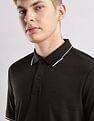 Calvin Klein Jeans Solid Slim Fit Cotton Polo Shirt