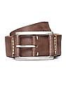 U.S. Polo Assn. Metallic Buckle Leather Belt