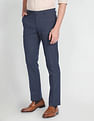 Arrow Patterned Weave Smart Flex Trousers