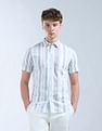 Flying Machine Slim Fit Vertical Striped Shirt