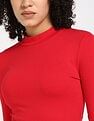Tommy Hilfiger Regular-Fit Viscose Mock Neck Crop Top
