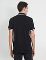Arrow Sports Tipped Collar Solid Pique Polo Shirt