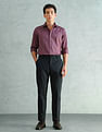 Arrow Newyork Slim Fit Smart Satin Shirt