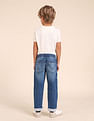 U.S. Polo Assn. Kids Boys Regular Fit Blue Jeans