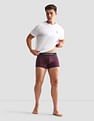 USPA Innerwear Anti Microbial Solid OET13 Trunks - Pack Of 3
