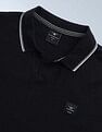 Flying Machine Textured Regular Fit Essentials Polo Shirt