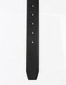 Calvin Klein Textured Black Leather Classic Belt