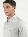 Tommy Hilfiger Sateen Solid Slim Fit Shirt