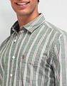 U.S. Polo Assn. Denim Co. Vertical Striped Slim Fit Shirt