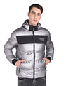 Flying Machine Stand Collar Detachable Hood Quilted Jacket
