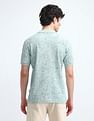 Flying Machine Abstract Pattern Pure Cotton Polo Shirt