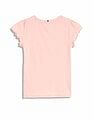 Tommy Hilfiger Kids Girls Solid Slim-Fit Cotton T-Shirt