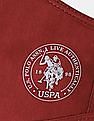 U.S. Polo Assn. Unisex Adults Maroon Triple Layer Anti Bacterial Reusable Outdoor Face Masks - Pack Of 3