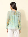 U.S. Polo Assn. Women Abstract Printed Chiffon Top