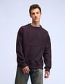 Flying Machine Solid Oversized Fit Sweatshirt