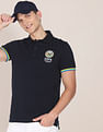 U.S. Polo Assn. Striped Sleeve Hem Logo Polo Shirt