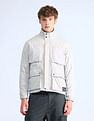 Flying Machine Relaxed Fit Solid Padded Jacket