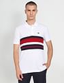 Arrow Sports Striped Jacquard Polo Shirt
