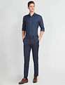 Arrow Patterned Weave Classic Fit Shirt