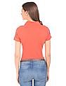 U.S. Polo Assn. Women Regular Fit Pique Polo Shirt