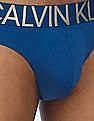 Calvin Klein Underwear Men Dark Blue Elasticized Waist Statement Hipster Briefs