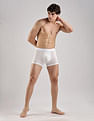 Calvin Klein Underwear White Solid Mid Rise Trunk