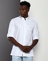 Tommy Hilfiger Spread Collar Interlock Casual Shirt
