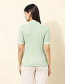 U.S. Polo Assn. Women Regular Fit Textured Polo Shirt