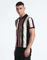Flying Machine Vertical Stripe Cotton Polo Shirt